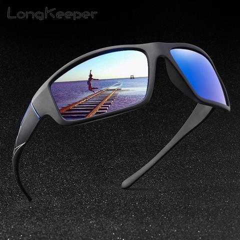 Солнцезащитные очки LongKeeper Мужские поляризационные, зеркальные, для вождения, спорта, UV400 ► Фото 1/6