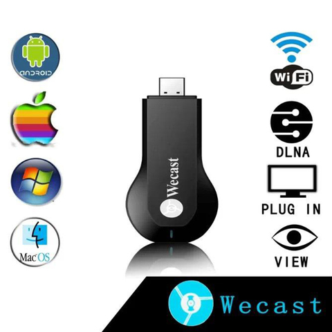 Лидер продаж, Беспроводной Wi-Fi ключ Wecast Ezcast для 4,0 смартфонов, планшетов, ПК, поддержка Miracast DLNA Airplay Air Mirror ► Фото 1/1