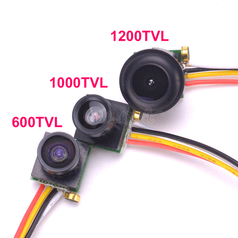 Micro 600TVL 1,8 мм широкий обзор/1000TVL 90 градусов/1200TVL 150 градусов цветная Видео FPV камера с аудио PAL для FPV мини-дрона ► Фото 1/6