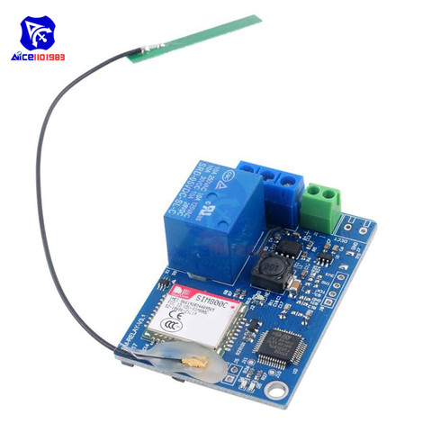 Релейный модуль diymore GSM SIM800C, модуль с антенной SIM800C STM32F103CBT6, сеть 2G для переключателя дистанционного управления Arduino, для умного дома, SMS, GSM ► Фото 1/1