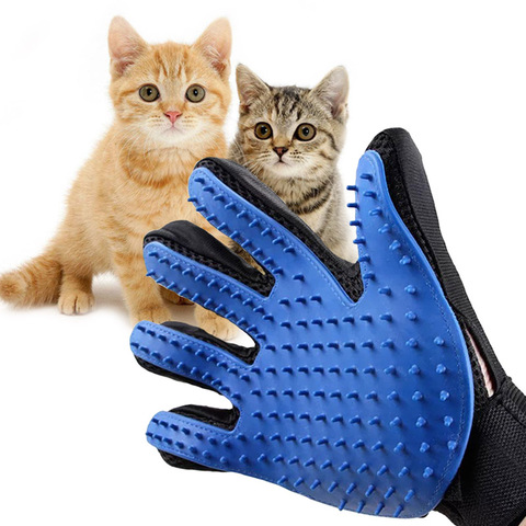 Щетка для домашних животных, салонная с пятью пальцами, перчатка для ухода за кошками и собаками ► Фото 1/6
