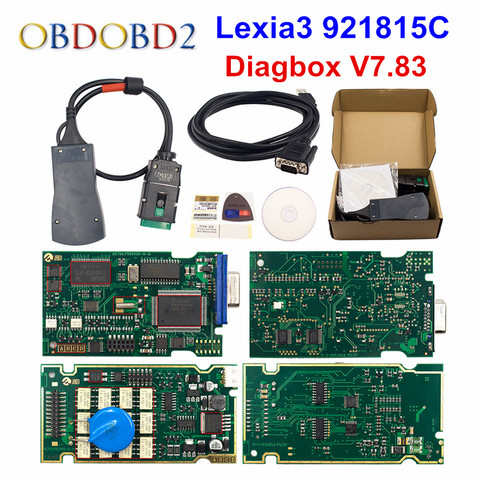 Диагностический инструмент Golden Lexia 3, полный чип Lexia3 Diagbox V7.83 PP2000 V48/V25, прошивка 921815C для Peugeot/Citroen, инструмент для диагностики автомобиля ► Фото 1/6