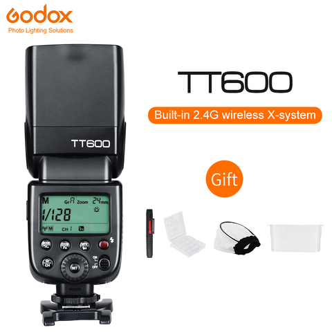 Беспроводная вспышка Godox TT600 2,4G HSS Speedlite для Canon, Nikon, Sony, Pentax, Olympus, DSLR ► Фото 1/6