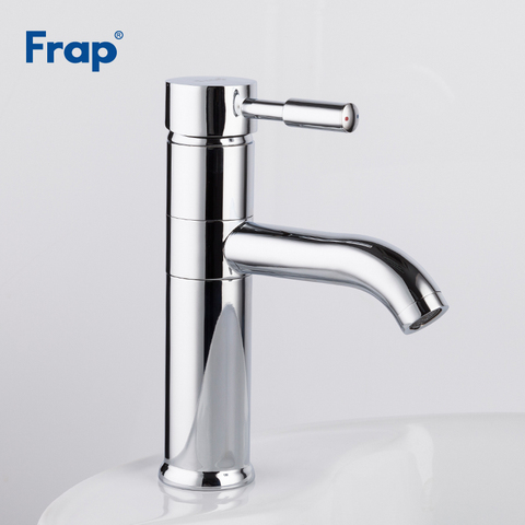 Новый смеситель Frap F1052, вращающийся на 360 градусов кран для раковины, серебристый хромированный смеситель для ванной комнаты, кран с одной ру... ► Фото 1/6