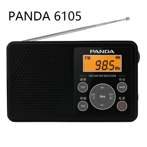 PANDA 6105 цифровое настраиваемое FM AM двухдиапазонное радио для прослушивания на английском языке студенческий уровень 4 осмотр FM кампусный при... ► Фото 1/4