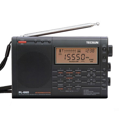 Радиоприемник TECSUN PLL SSB VHF AIR, радиоприемник, FM/MW/SW/LW, многодиапазонный, Двойное преобразование, TECSUN PL660 ► Фото 1/3