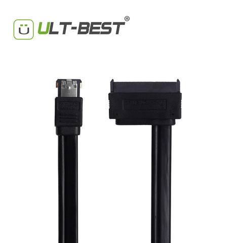 Кабель-переходник ult-best eSATA USB eSATAp для жесткого диска с двумя разъемами питания, 12 В, 5 В, кабель-переходник esip-SATA 7 + 15 22pin для жесткого диска 2,5 дю... ► Фото 1/6