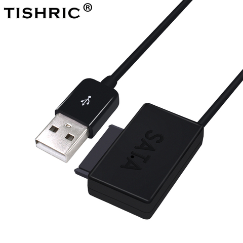 Кабель-конвертер TISHRIC с USB 2,0 на SATA 7 + 6, внешний адаптер оптического привода для ноутбука, планшетов, DVD со светодиодный светкой ► Фото 1/6