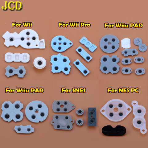 JCD 1 комплект для Nintendo Wii / WII U PAD / WII PRO для консоли SNES SFC / NES PC, проводящая резиновая силиконовая фотография ► Фото 1/6