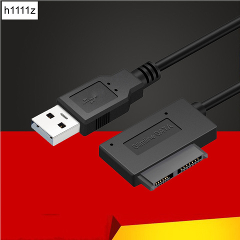 USB 2,0 к Mini Sata II SATA2.0 7 + 6 13-контактный адаптер, кабель-конвертер для компьютера, ПК, ноутбука, CD, DVD, диск, тонкие SATA кабели ► Фото 1/6