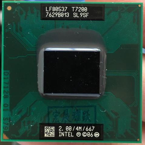 Процессор Intel Core 2 Duo T7200, процессор для ноутбука PGA 478, 100% рабочий процессор ► Фото 1/1