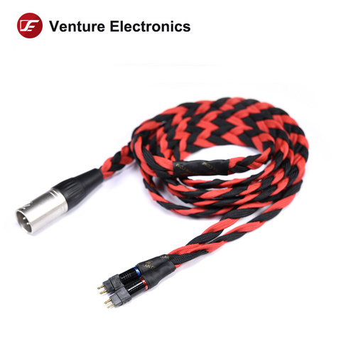 Venture ElectronicsBasic Black litz HD600 hd6xx 2,5 мм 4,4 мм сбалансированный кабель для наушников ► Фото 1/6