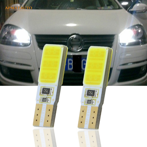 2x T10 W5W CANBUS светодиодные боковые парковочные огни габаритные огни лампы для VW Passat B5 B6 CC Touran Tiguan Scirocco Golf GTI Sagitar ► Фото 1/6