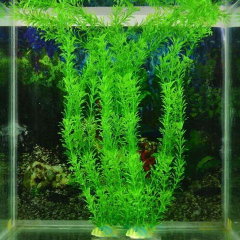Подводные искусственные водные растения, украшения для аквариума, зеленая трава для воды, украшение ландшафта ► Фото 1/4