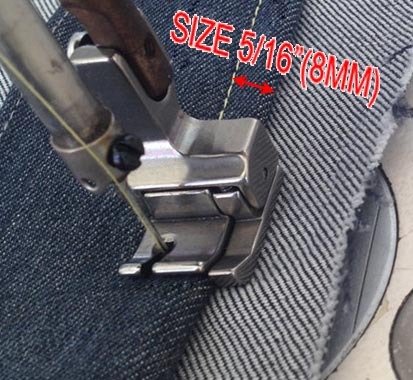 1 шт Полностью стальная правая и широкая прижимная лапка CR 5/16E(8.0mm) для промышленной швейной машинки ► Фото 1/4