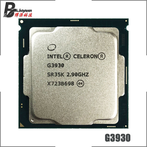 Двухъядерный процессор Intel Celeron G3930, 2,9 ГГц, двухпоточный процессор, 2 Мб, 51 Вт, LGA 1151 ► Фото 1/1