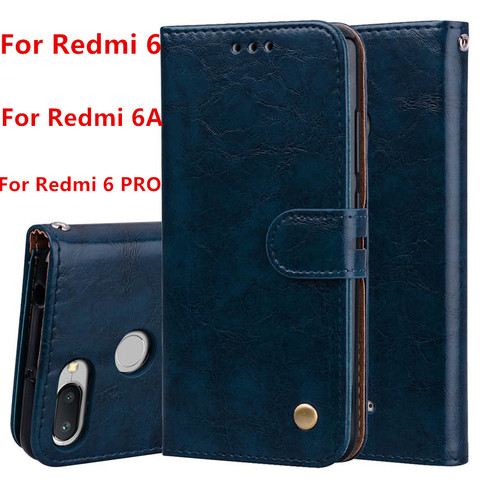 Чехол для Xiaomi Redmi 6A Redmi 6, чехол для Redmi 6 PRO, мягкий силиконовый чехол-накладка, кожаный чехол-книжка для Redmi 6 pro, чехлы для телефонов 6 A ► Фото 1/6