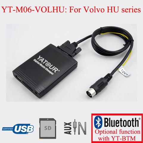 Автомобильный аудио MP3 интерфейс Yatour, для Volvo HU radio C70 S40 S60 S80 V40 V70 XC70 ► Фото 1/1