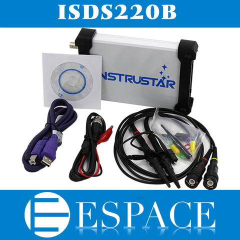ISDS220B 4 в 1 Многофункциональный ПК USB виртуальный цифровой осциллограф + анализатор спектра + DDS + генератор сигналов подметания 60 м 200 мм/с ► Фото 1/6