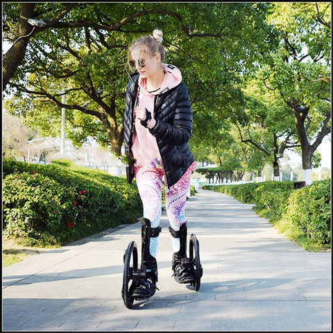 Резиновые роликовые коньки для уличного спорта, 16 дюймов, 2 больших колеса, размер 34-43 см ► Фото 1/1