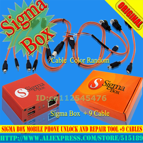 100% Оригинальный Sigma Box + 9 кабелей и ремонт для Nokia,ZTE,Huawei ► Фото 1/5