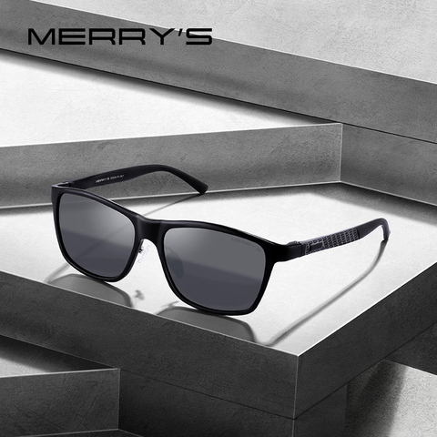 Мужские солнцезащитные очки MERRYS, классические поляризационные очки из алюминиевого сплава с защитой UV400 для вождения, S8360 ► Фото 1/6