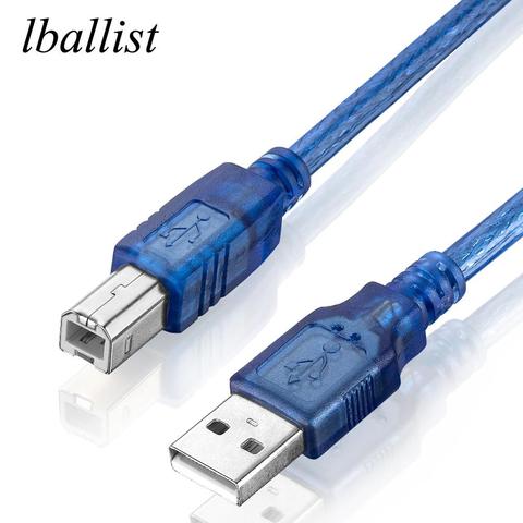 Кабель для принтера lballist USB 2,0, кабель типа «Папа-папа», «папа»-«B», «папа», экранированный, 1,5 м, 1,8 м, 3 м, 5 м, 10 м ► Фото 1/6