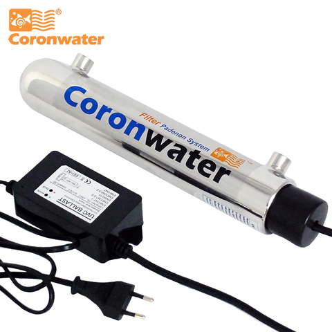 Coronwater 1gpm вода УФ Дезинфекция стерилизатор система очистки для бытового фильтра для воды ► Фото 1/4