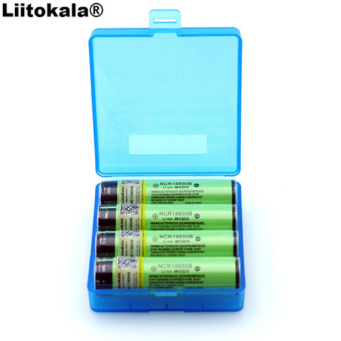 4 шт., литиевая батарейка 2022 Liitokala, 18650, 3,7 в, 3400 мАч, NCR18650B ► Фото 1/5