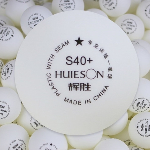 Huieson 100 шт./пакет 1 звезда ABS Пластиковые Мячи для настольного тенниса новый материал Экологичные мячи для пинг-понга S40 + для тренировок подро... ► Фото 1/4