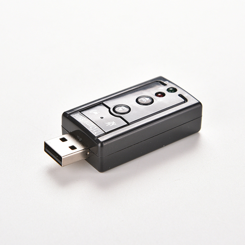 Внешняя звуковая карта USB, адаптер для виртуальной аудиокарты 7,1 ch USB 2,0, микрофон, Аудио гарнитура, микрофон, разъем 3,5 мм, конвертер, 1 шт. ► Фото 1/6