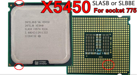 Оригинальный процессор Intel XEON X5450, 3,00 ГГц/12 м/1333 четыре ядра, работает на LGA775, почти Q9650, бесплатная доставка, быстрая доставка ► Фото 1/1