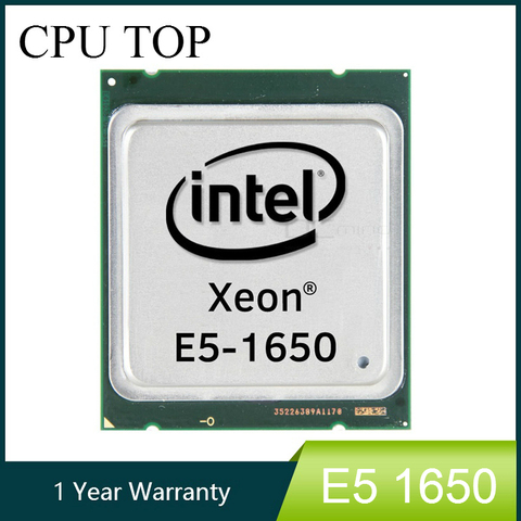 Intel Ксеон E5 1650 SR0KZ 3,2 ГГц 6 Core 12 МБ Кэш гнездо 2011 Процессор процессор ► Фото 1/2