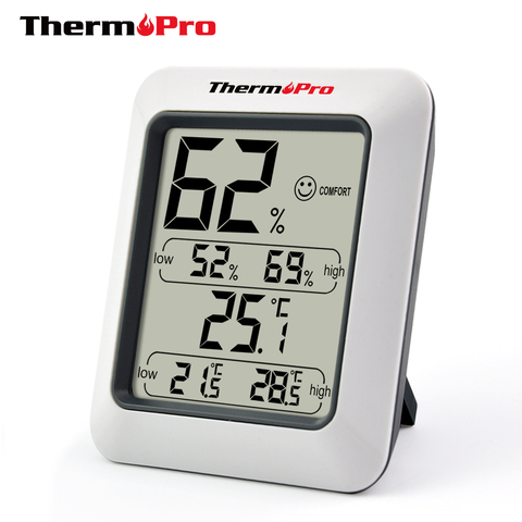 Цифровой гигрометр Thermopro TP50, домашняя Электронная метеостанция, измеритель температуры и влажности ► Фото 1/6