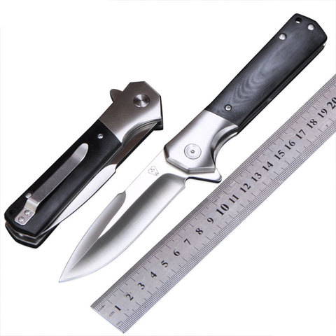 Складной нож VOLTRON V20 58HRC 9Cr18Mov, клинок со стальной головкой и рукояткой G10, тактический Походный нож для выживания, универсальный инструмент для повседневного использования ► Фото 1/6
