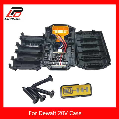Сменный аккумулятор для Dewalt 18 в 20 в, пластиковый чехол, крышка литий-ионного аккумулятора, запасные части 1,5 А/ч, 2,0 А/ч, DCB201,DCB203,DCB204,DCB200 ► Фото 1/6