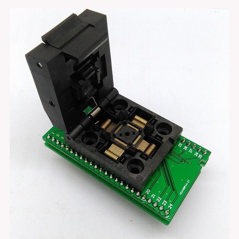 QFP48 TQFP48 LQFP48 к DIP48 MCU программатор шаг 0,5 мм IC Размер корпуса 7x7 мм, адаптер тестового гнезда для разъема для проверки на ток, с адаптером ► Фото 1/1