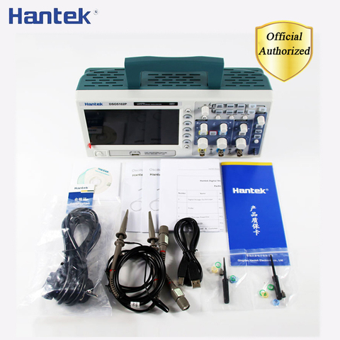 Цифровой осциллограф Hantek DSO5102P, 100 МГц, 2 канала, длина записи 1 Гвыб/с, 40K, USB ► Фото 1/5
