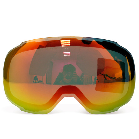 Магнитные Сменные линзы COPOZZ 2181 для лыжных очков, незапотевающие сферические лыжные очки UV400, очки для сноуборда (только линзы) ► Фото 1/6