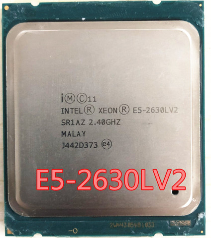 Процессор Intel Xeon E5 2630L V2 CPU 2,8 LGA2011 шестиядерный серверный процессор e5-2630L V2 E5-2630LV2 2630 ► Фото 1/1
