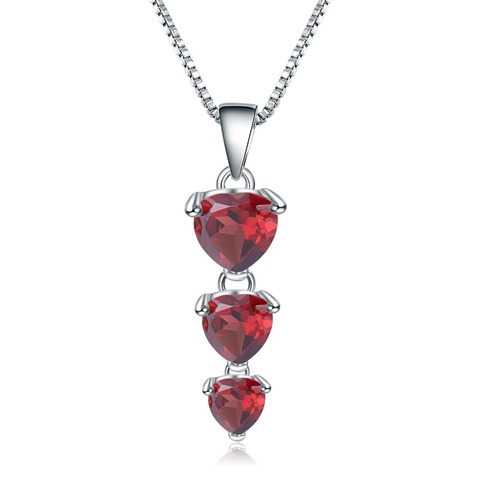 Женское Ожерелье с кулоном gemb's BALLET, ожерелье из серебра 925 пробы с красным гранатом ► Фото 1/1