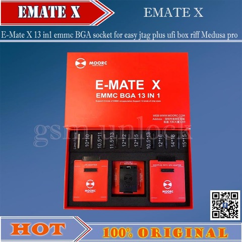 Gsmjustoncct 2022 MOORC icfriend / emate x E MATE PRO BOX EMMC BGA 13 в 1 поддержка 100 136 ► Фото 1/6