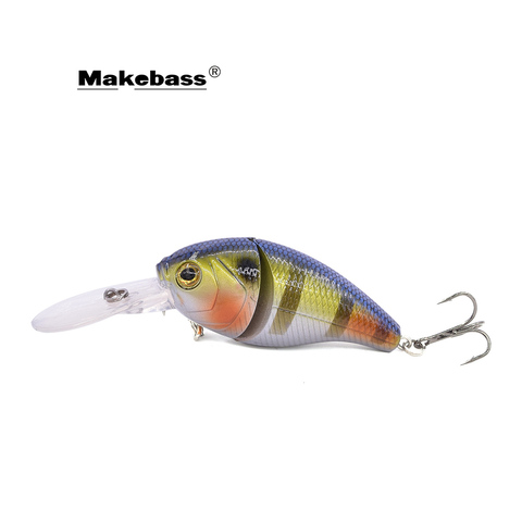 MAKEBASS 2.36in0.49oz рыболовная приманка воблеры искусственная жесткая реалистичные приманки Swimbait Crank рыболовные снасти для форели щука и т. Д. ► Фото 1/6