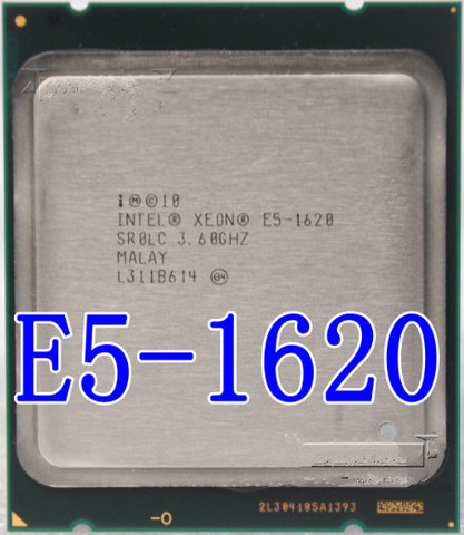 Процессор Intel Xeon E5 1620 e5 1620 3,6 ГГц, 4 ядра, 10 Мб кэш-памяти, разъем 2011, ЦПУ SR0LC, рабочий ► Фото 1/1