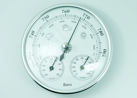Анероид 3-в-1 с термометром и гигрометром, 128 мм ► Фото 1/6