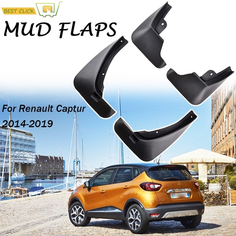 Набор литых брызговиков для Renault Captur Samsung QM3 2013-2022 Брызговики крыло переднее заднее ► Фото 1/1