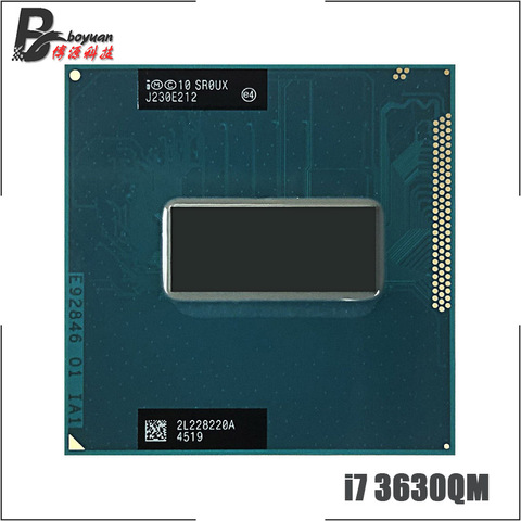 Процессор Intel Core i7-3630QM i7 3630QM SR0UX 2,4 ГГц четырехъядерный восьмипоточный ЦПУ Процессор 6M 45 Вт Разъем G2 / rPGA988B ► Фото 1/1