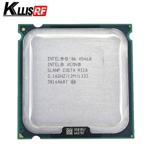Бывший в употреблении процессор Intel Xeon x5460 3,16 ГГц 12M 1333 МГц процессор работает на материнской плате LGA 775 ► Фото 1/4