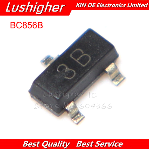 100 шт. BC856B 3B SOT23 BC856 SMD СОТ-23 Новинка транзистор ► Фото 1/4