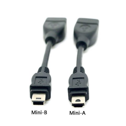 Мини-USB 2,0 тип А и мини-USB 2,0 Тип в к USB разъему OTG Кабель DV DC ► Фото 1/6